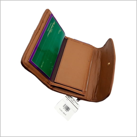 Fiocchi ~ Brown Shades of Leather Patchwork Wallet Super Soft. Made In Italy - Picture 4 of 6